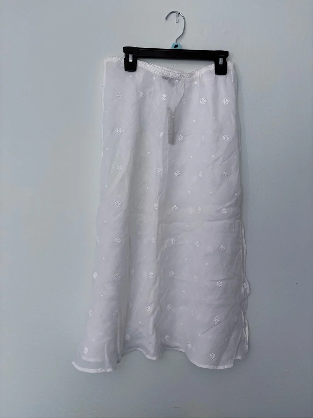 J. Crew White Eyelet Medí Skirt Swim Cover Up